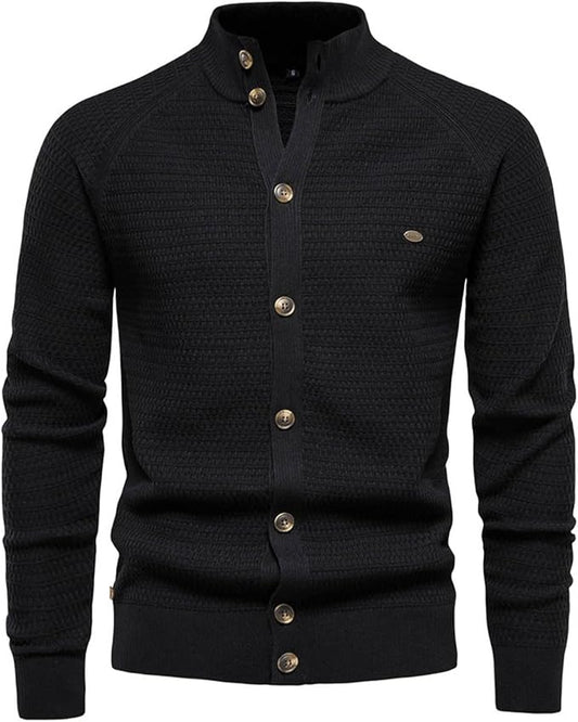 Cardigan stylé avec fermeture à boutons, ouverture sur le devant et coupe chaude